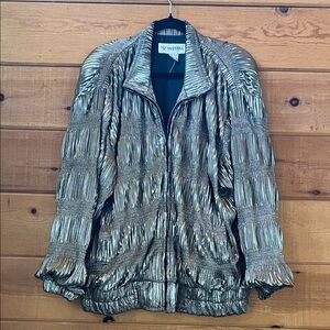 Valentina metallic silver jacket ONE SIZE